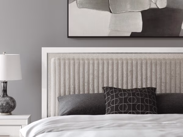 Zuraleus King Upholstered Panel Platform Bed - Image 10