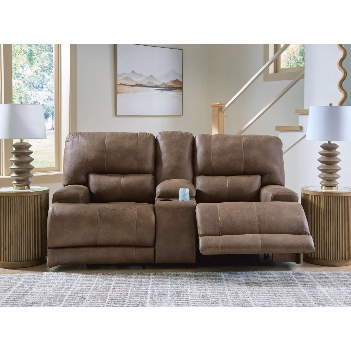 Beckley Place Power Reclining Loveseat with Console - Image 7