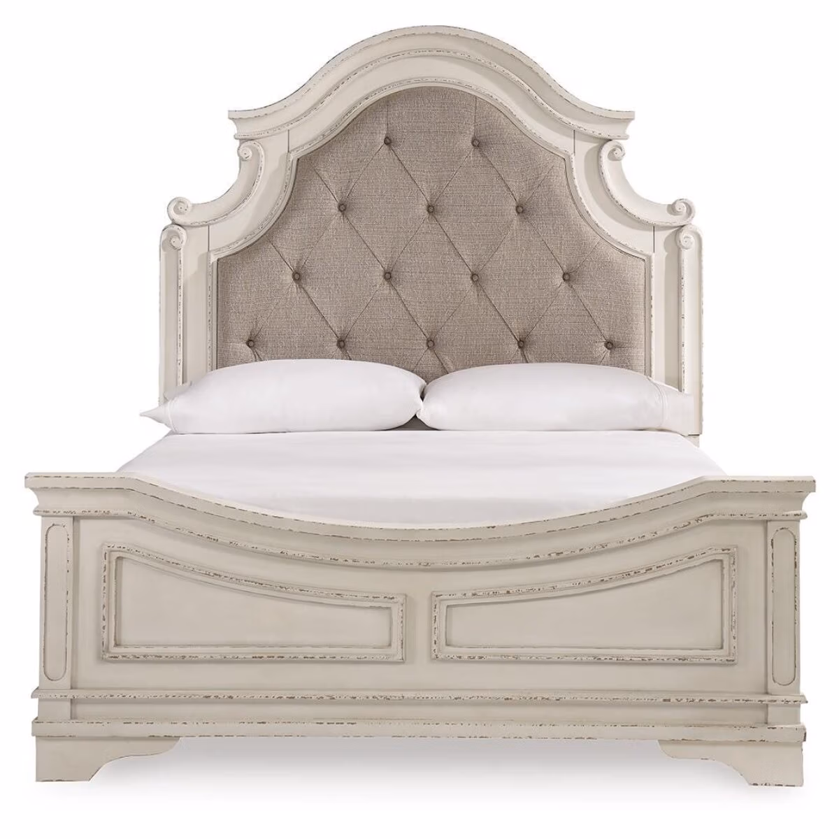 Realyn Queen Upholstered Panel Bed - Image 4