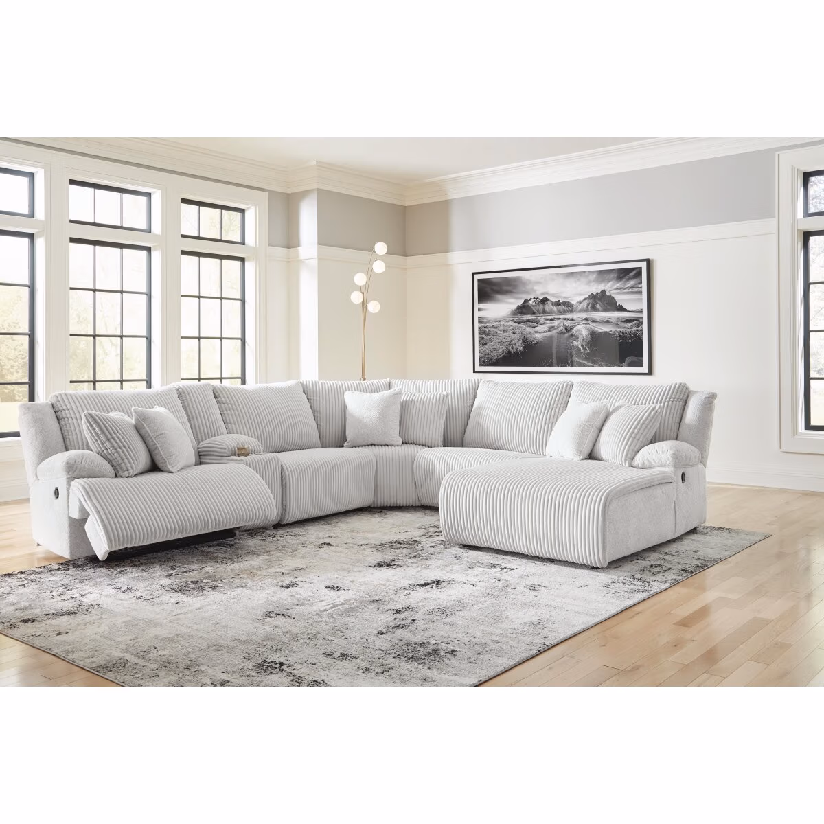 Top Tier 6-Piece Reclining Sectional with Chaise - Image 3