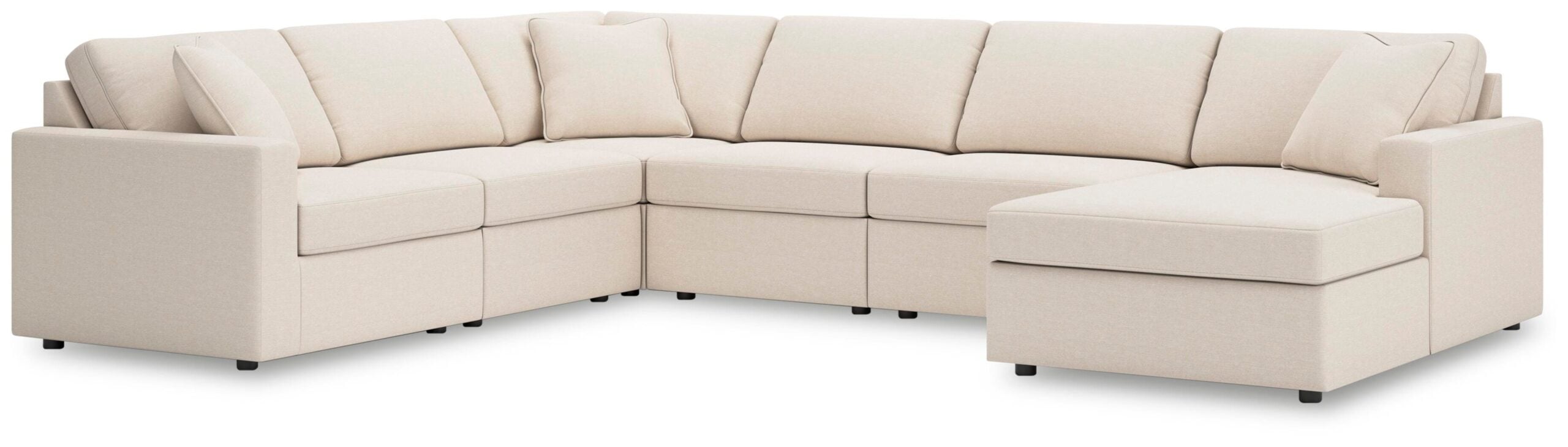 114eab55247e653b83b1c3341966e2fb Modmax 6-Piece Sectional with Chaise - Image 1