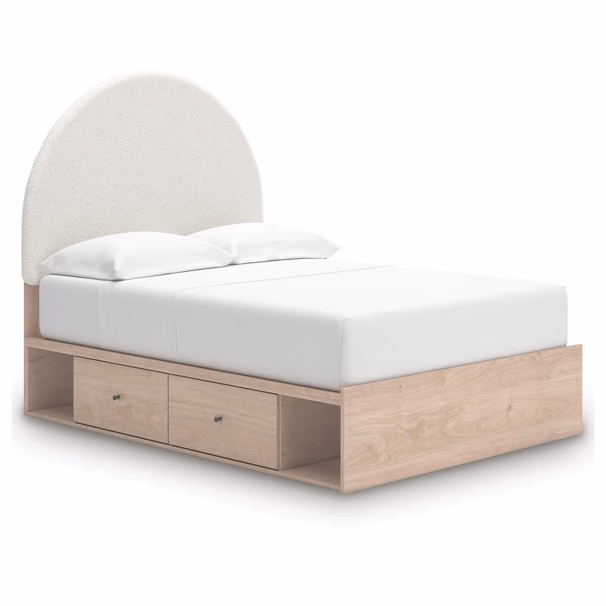 Arloster Full Upholstered Panel Bed with Storage - Image 2