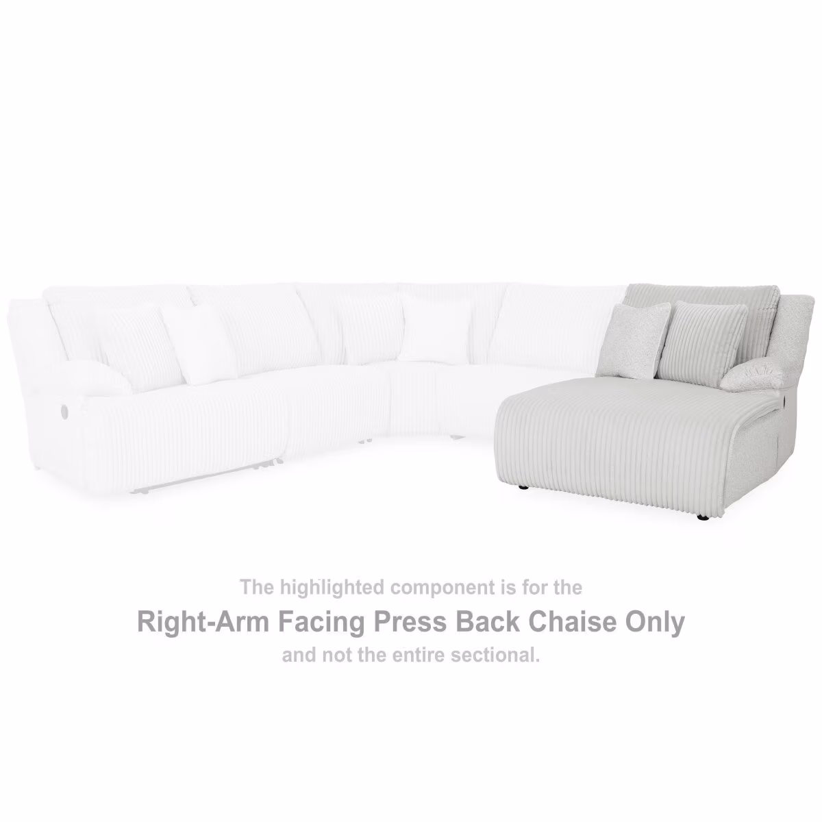 Top Tier Right-Arm Facing Press Back Chaise - Image 3