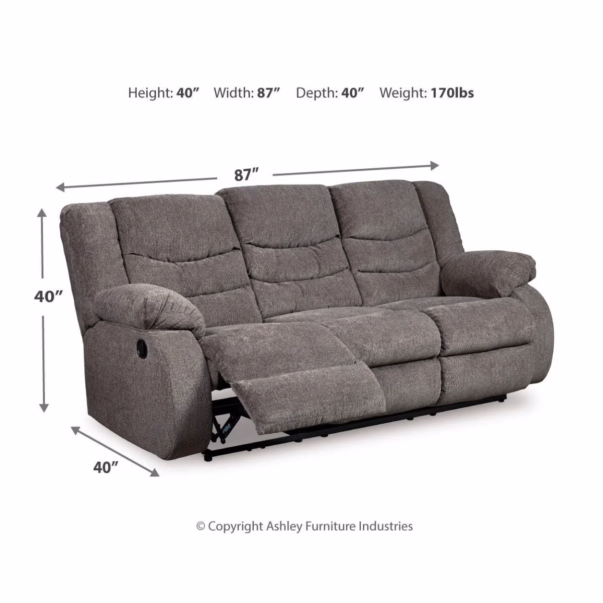 Tulen Reclining Sofa - Image 8