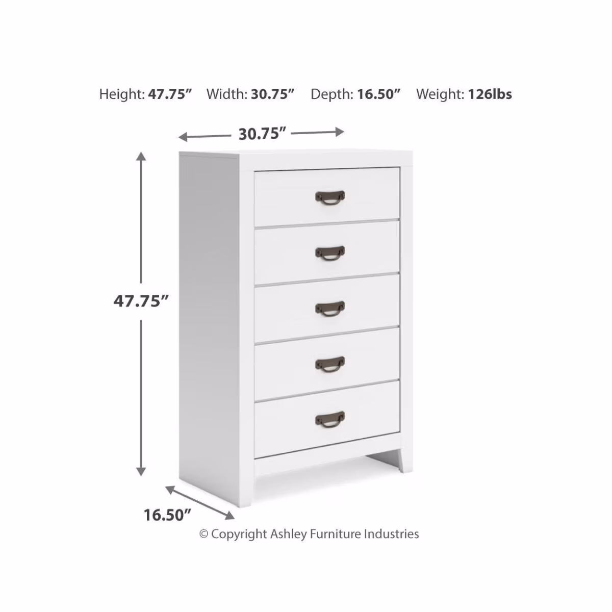 Binterglen Twin Panel Bed, Dresser, Mirror, Chest and 2 Nightstands - Image 19