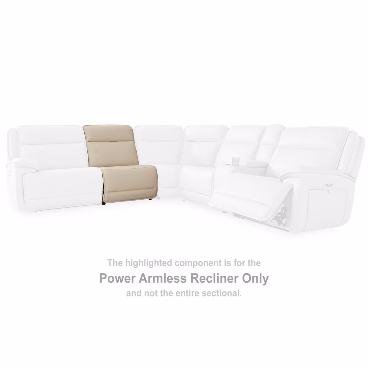 Double Deal Power Armless Recliner - Image 3