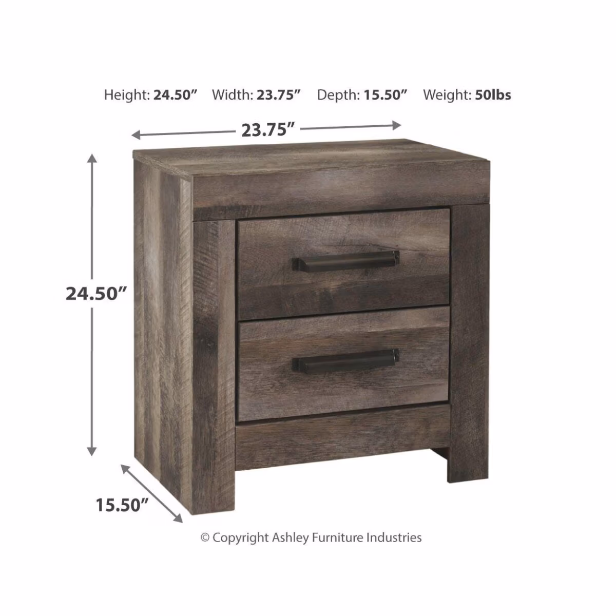 Wynnlow King Poster Bed, Dresser, Mirror and 2 Nightstands - Image 8