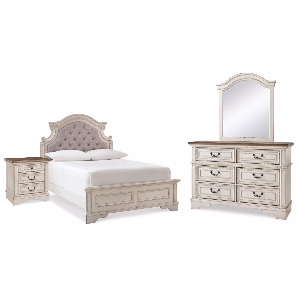 Realyn Full Panel Bed, Dresser, Mirror and Nightstand - Image 2