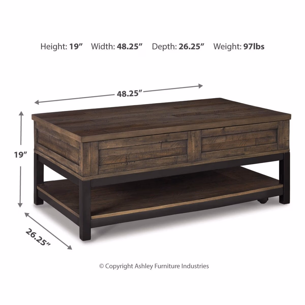Johurst Lift-top Coffee Table and 2 End Tables - Image 7