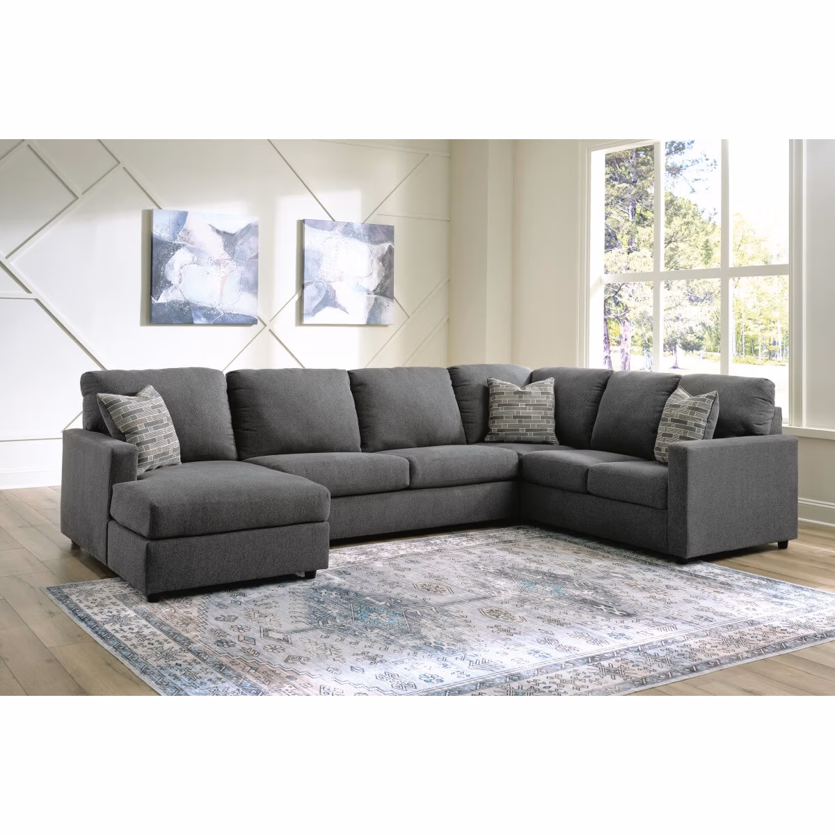 Edenfield 3-Piece Sectional with Chaise - Image 3