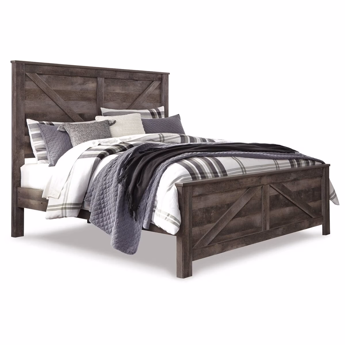 Wynnlow King Crossbuck Panel Bed - Image 2