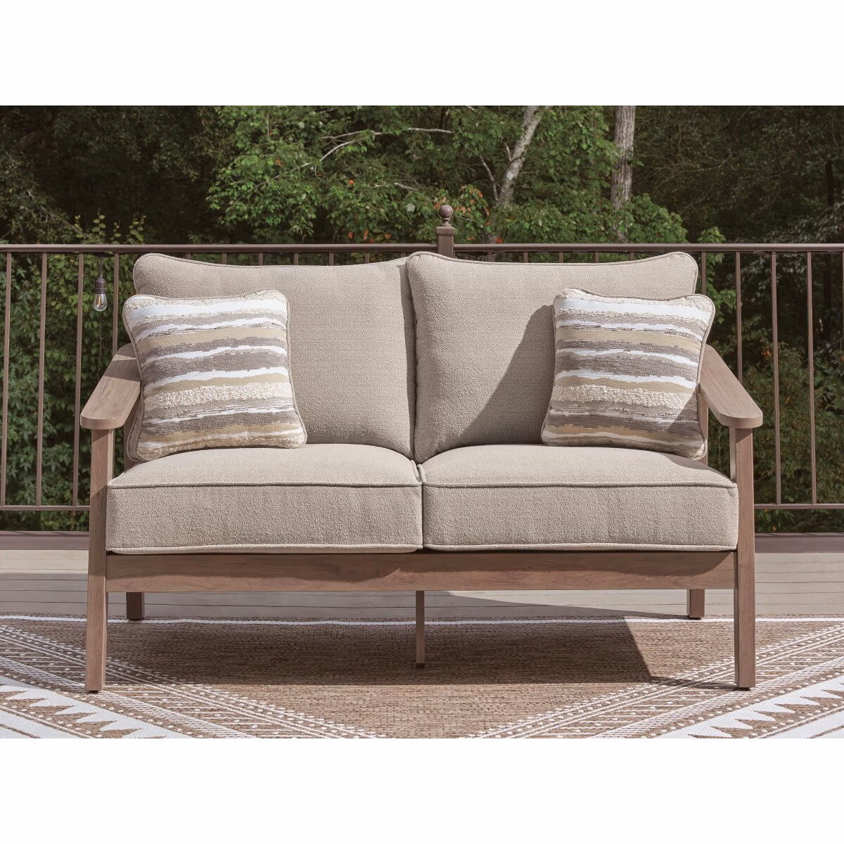Harmony Headlands Outdoor Loveseat with Cushion - Image 3