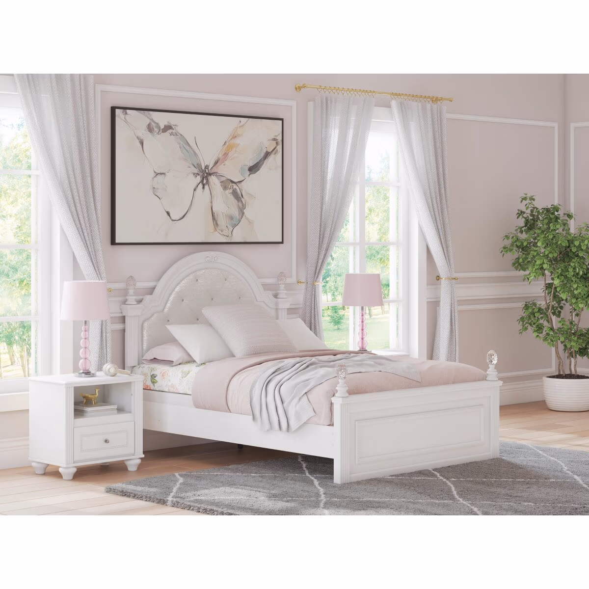 Kozlani Full Upholstered Panel Bed - Image 3