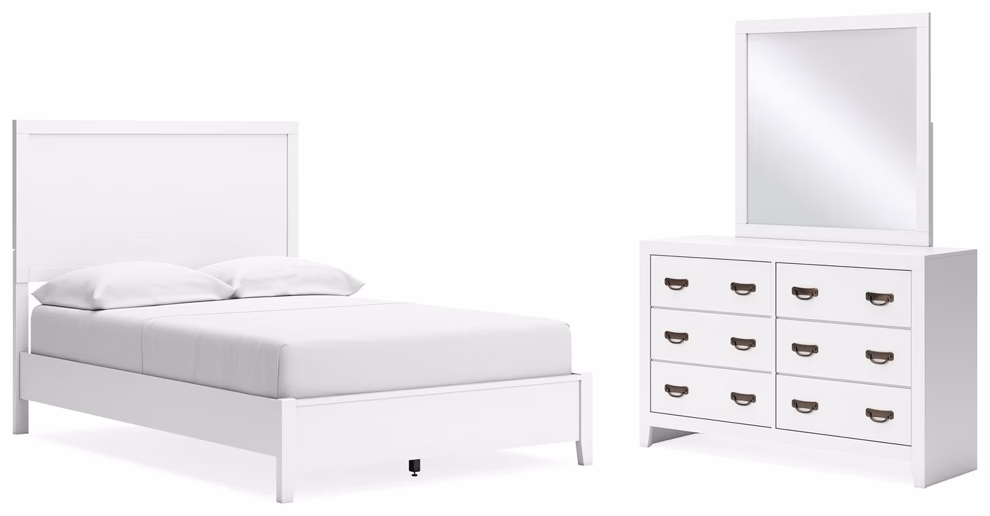 Binterglen Full Panel Bed, Dresser and Mirror