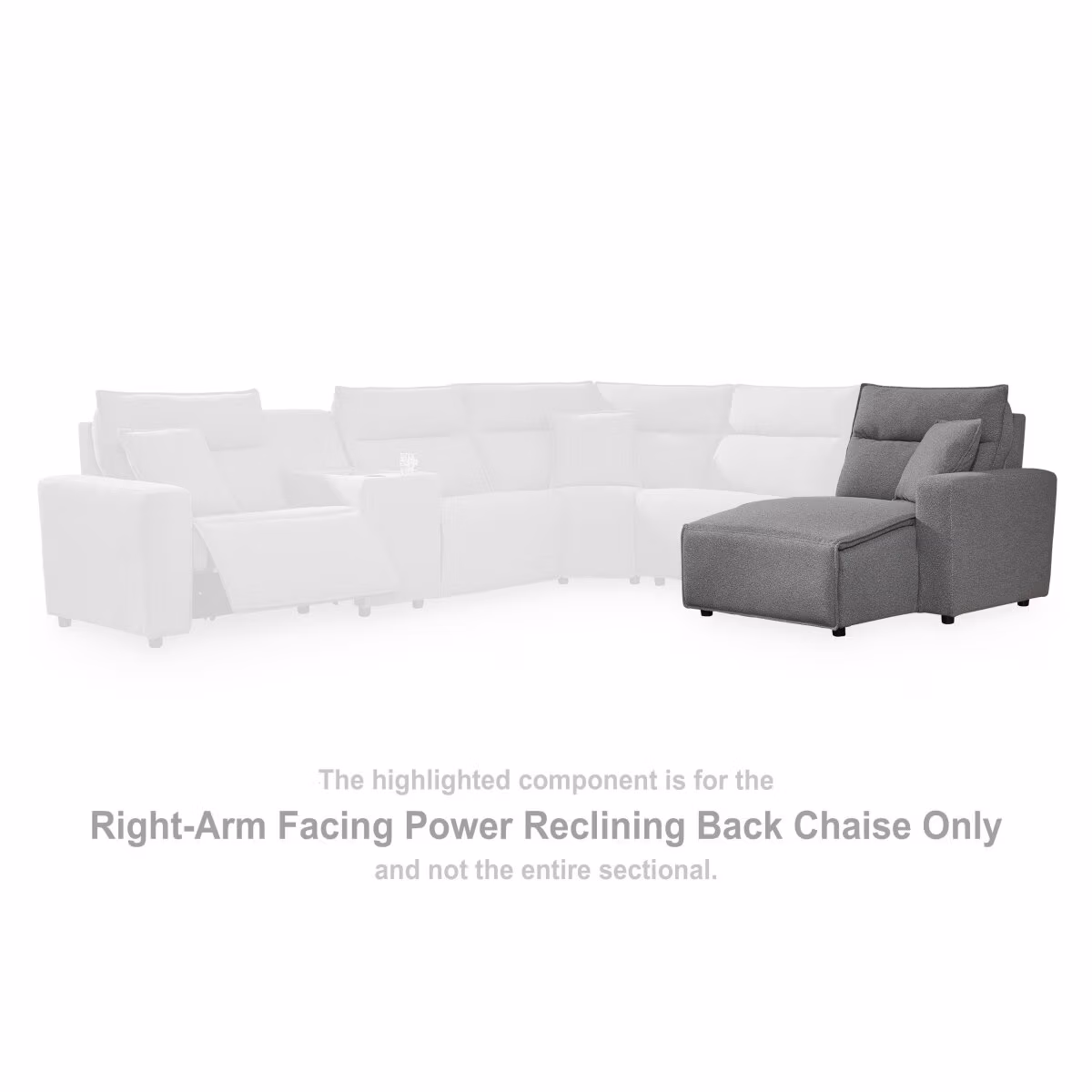 Modmax II Right-Arm Facing Power Reclining Back Chaise - Image 3