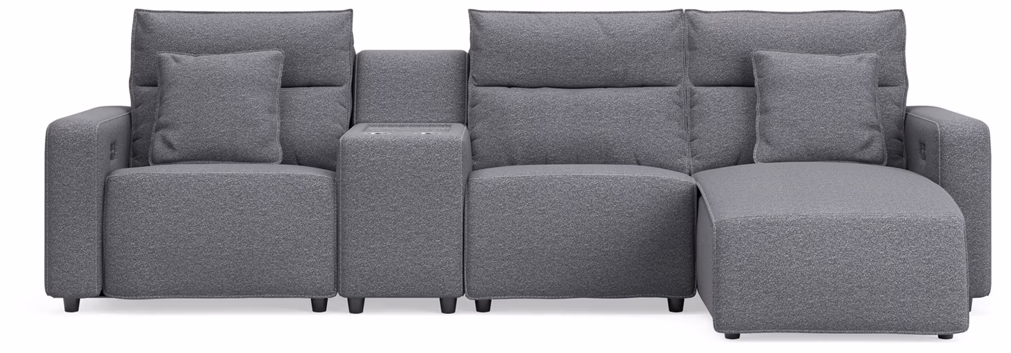 Modmax II 4-Piece Reclining Sectional with Chaise and Console