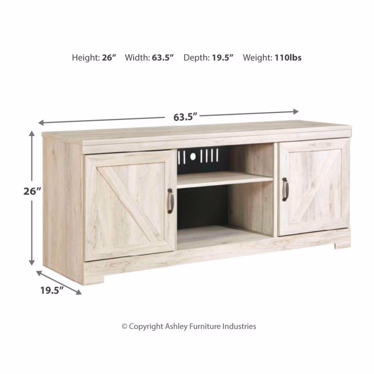 Bellaby 63" TV Stand - Image 5