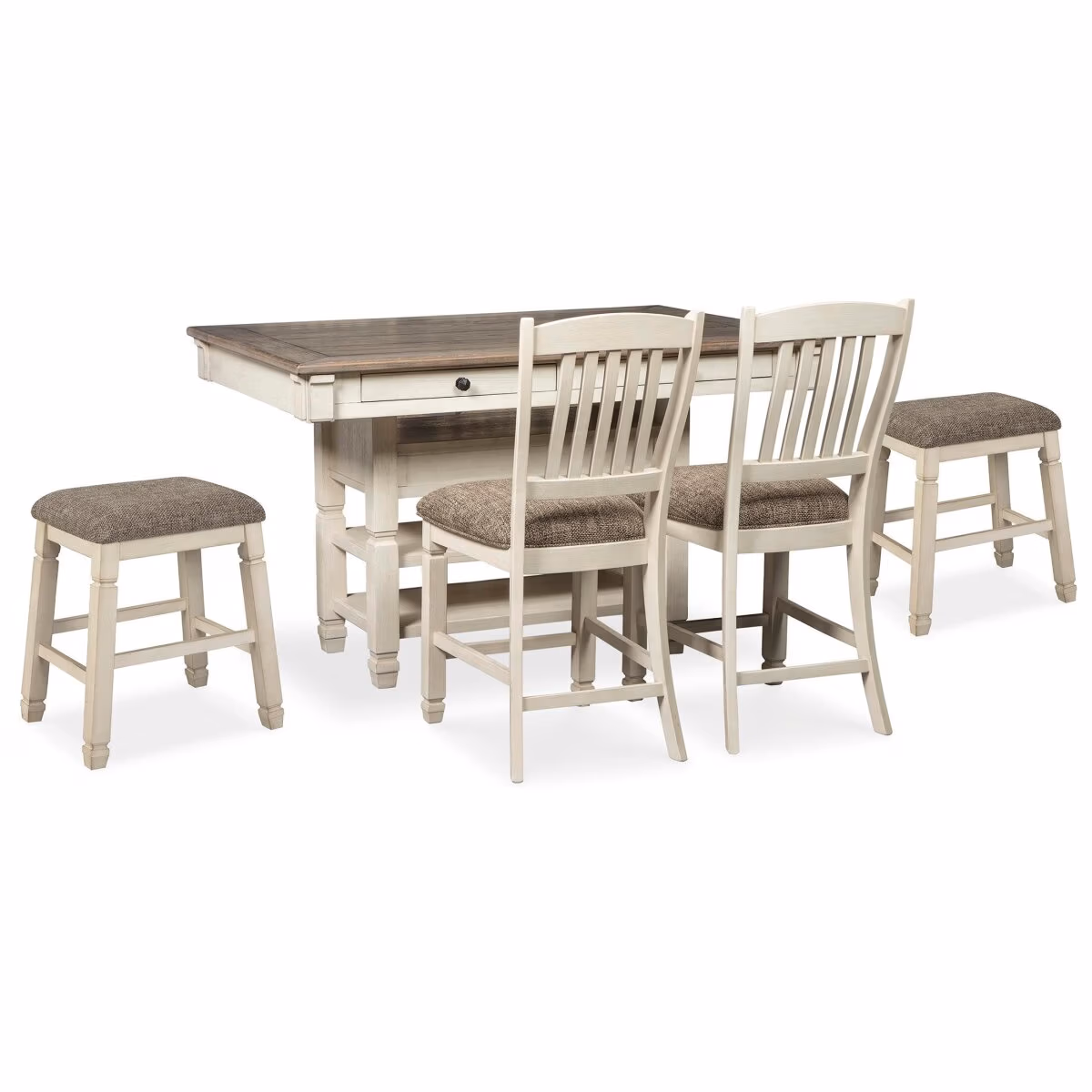 Bolanburg Counter Height Dining Table and 4 Barstools - Image 2