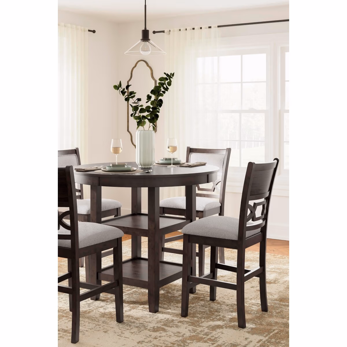 Langwest Counter Height Dining Table and 4 Barstools (Set of 5) - Image 6