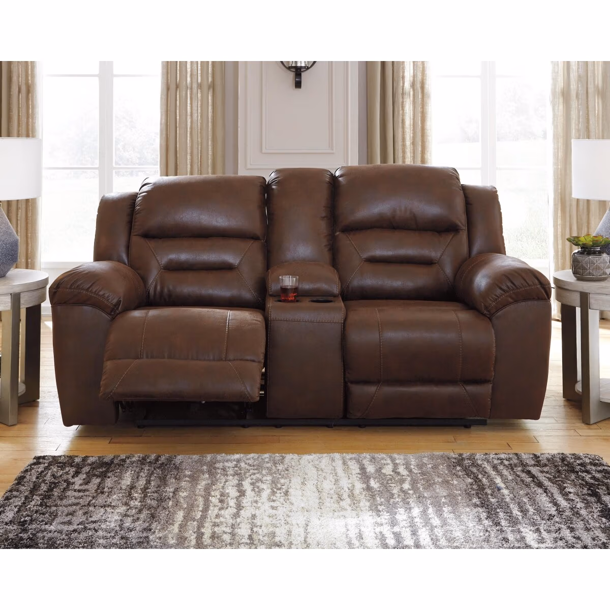 Stoneland Power Reclining Loveseat with Console - Image 3