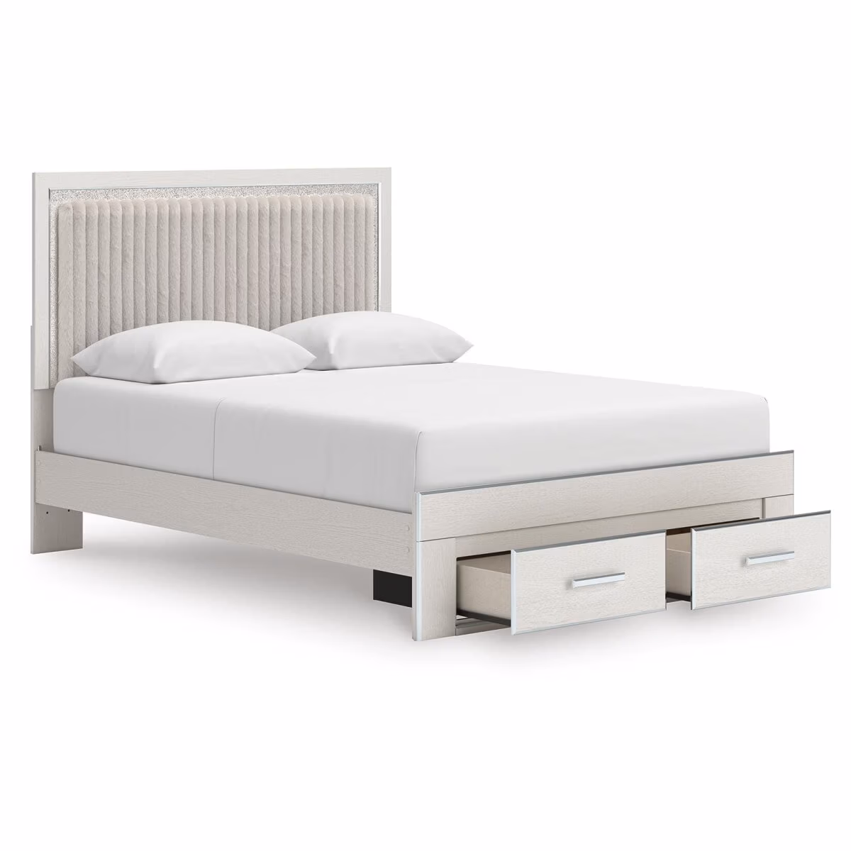 Zuraleus Queen Upholstered Panel Platform Storage Bed - Image 4