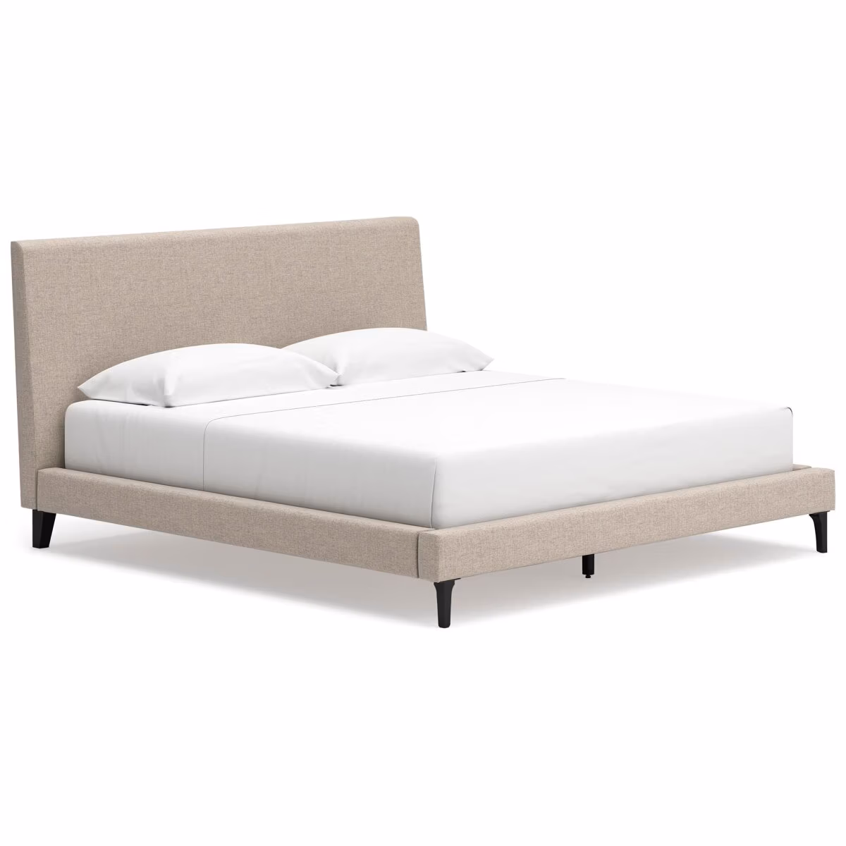Cielden King Upholstered Bed with Roll Slats - Image 2