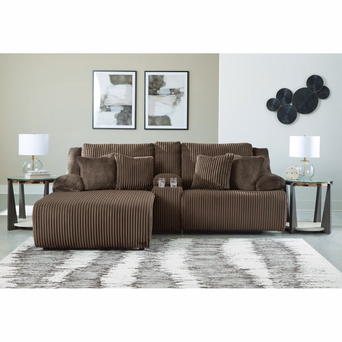 Top Tier 3-Piece Reclining Sectional Sofa with Chaise - Image 3