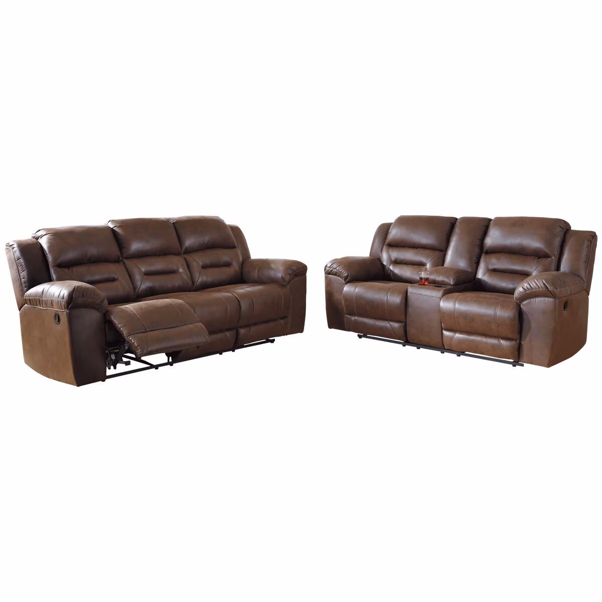 Stoneland Reclining Sofa and Loveseat - Image 2