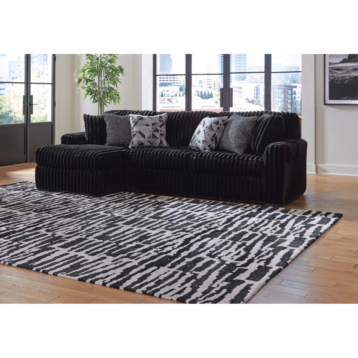 Midnight-Madness 2-Piece Sectional Sofa with Chaise - Image 3