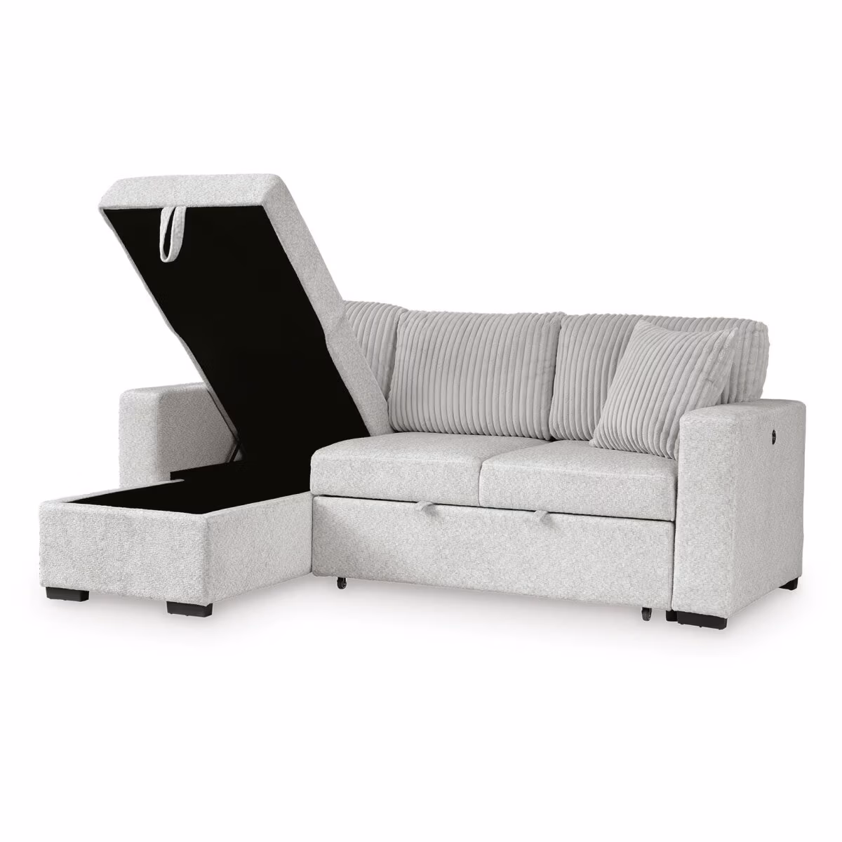 Wohlen 2-Piece Sectional with Pop Up Sleeper and Chaise - Image 4