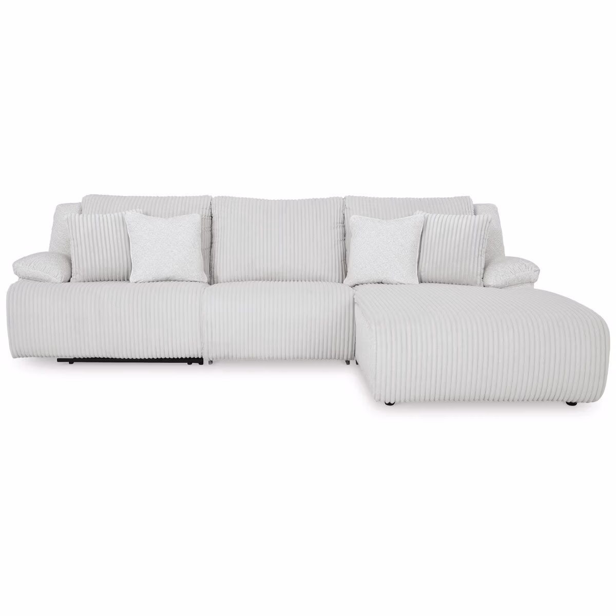 Top Tier 3-Piece Reclining Sectional Sofa Chaise - Image 5