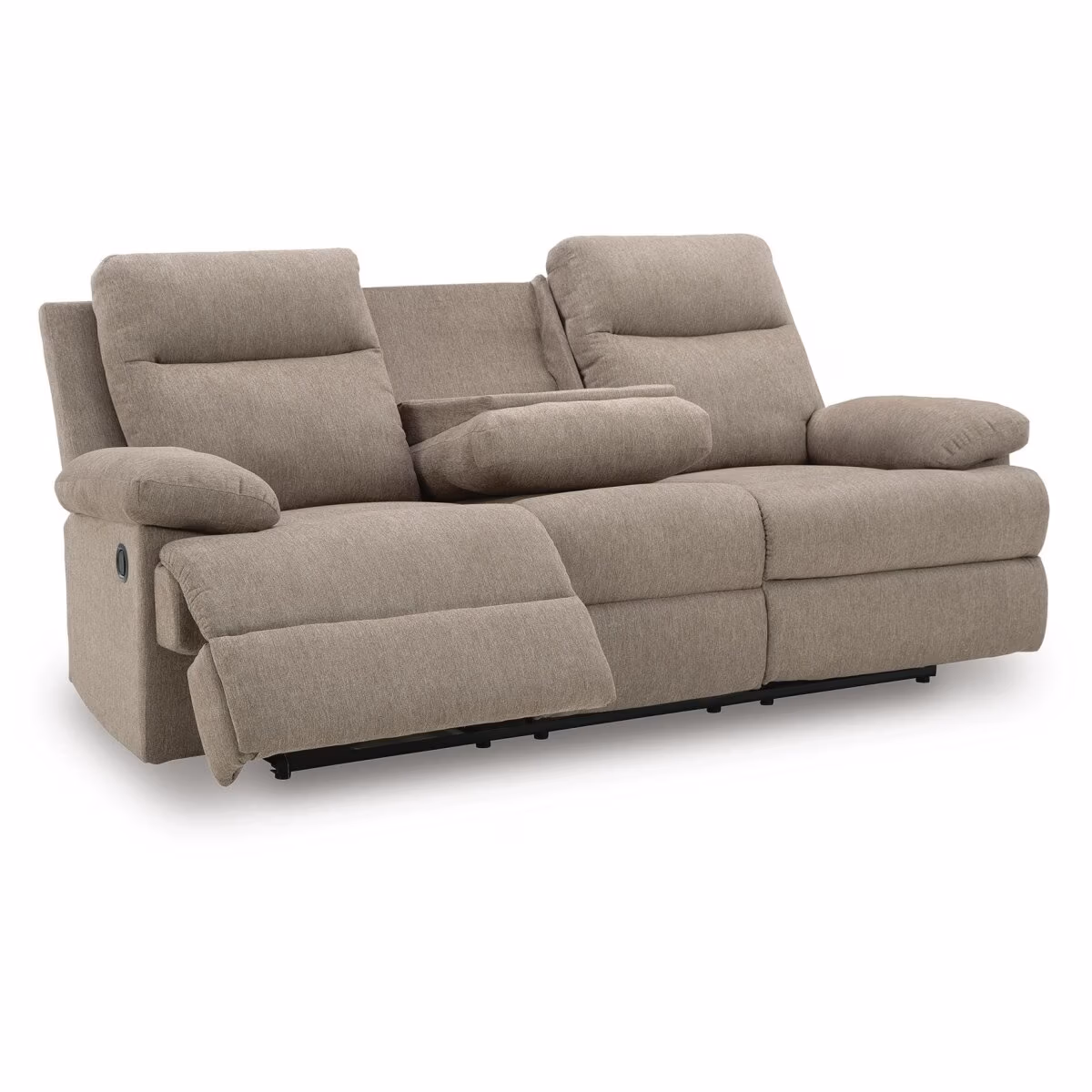 Side-Swipe Reclining Sofa with Drop Down Table - Image 4
