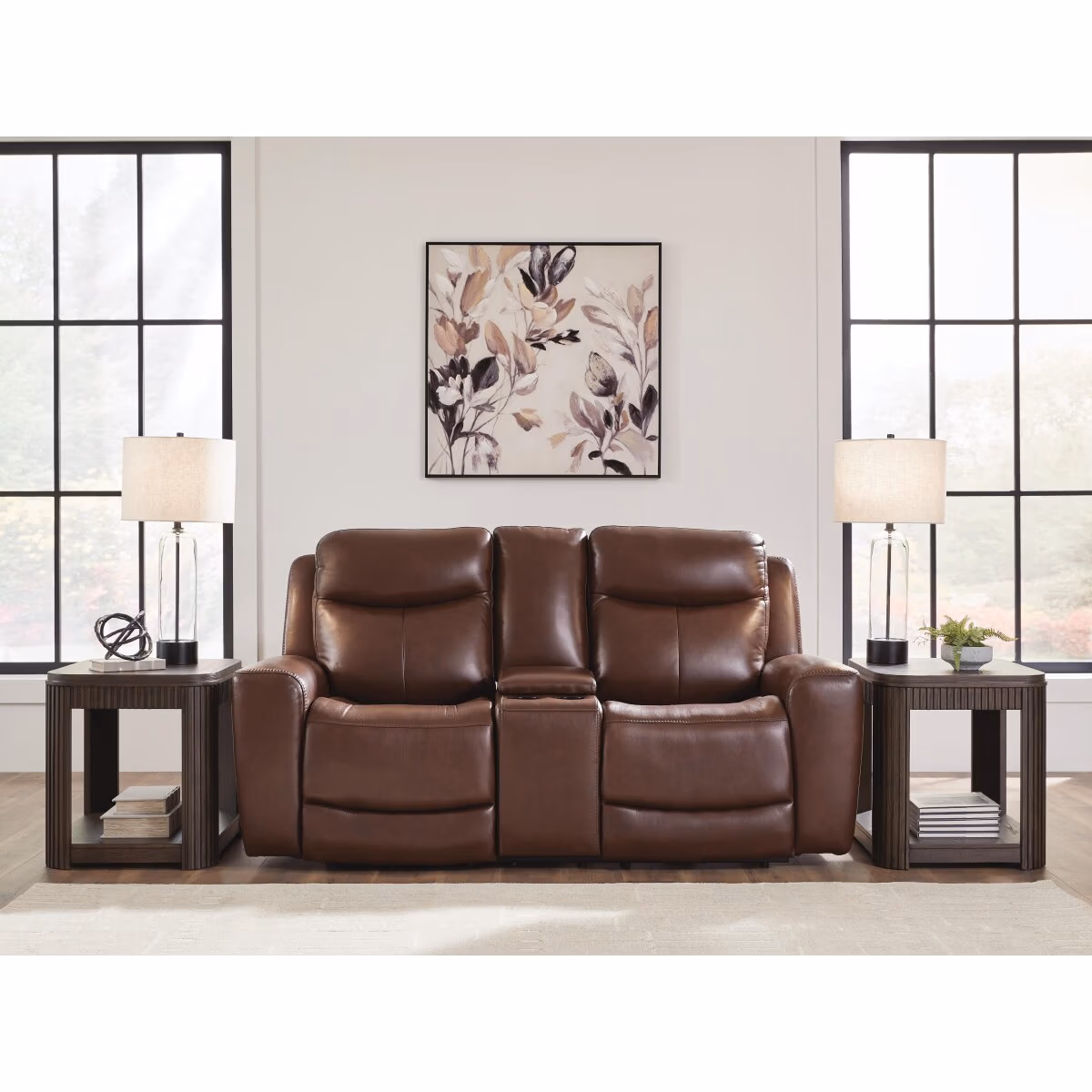 Bexhurst Power Reclining Loveseat with Console - Image 3