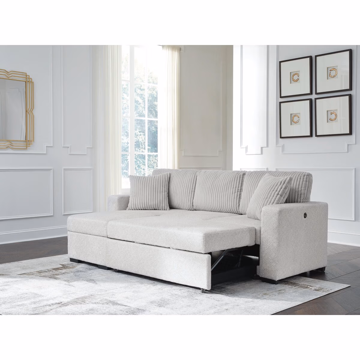 Wohlen 2-Piece Sectional with Pop Up Sleeper and Chaise - Image 12