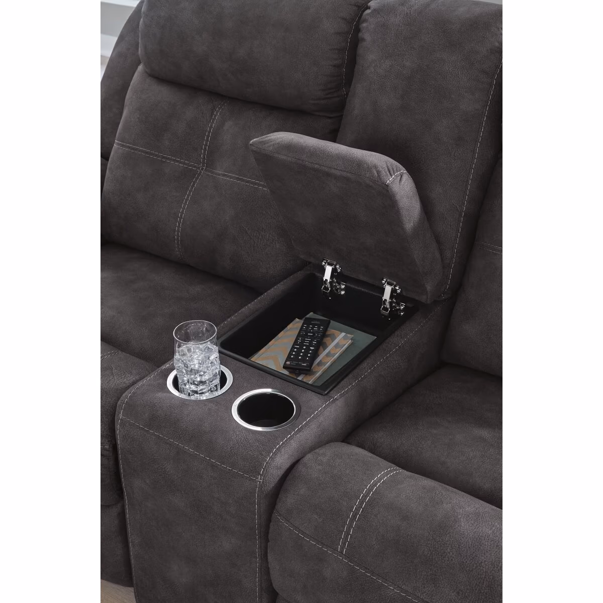 Brysonview Reclining Loveseat with Console - Image 9