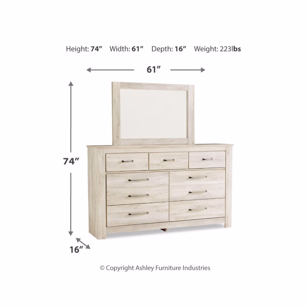 Bellaby Queen Panel Bed, Dresser, Mirror, and Nightstand - Image 6