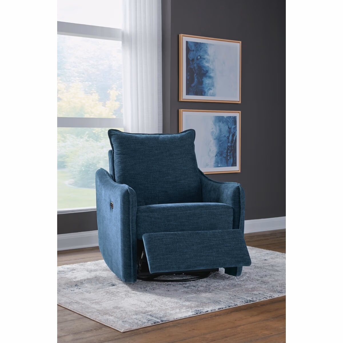 McBurg Swivel Power Recliner - Image 9