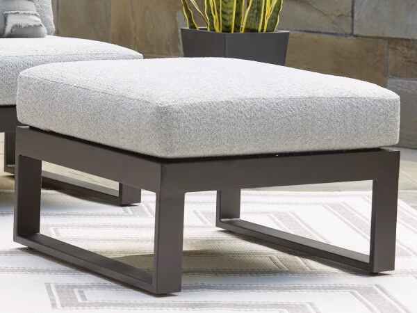 Beachloft Outdoor Ottoman with Cushion - Image 3