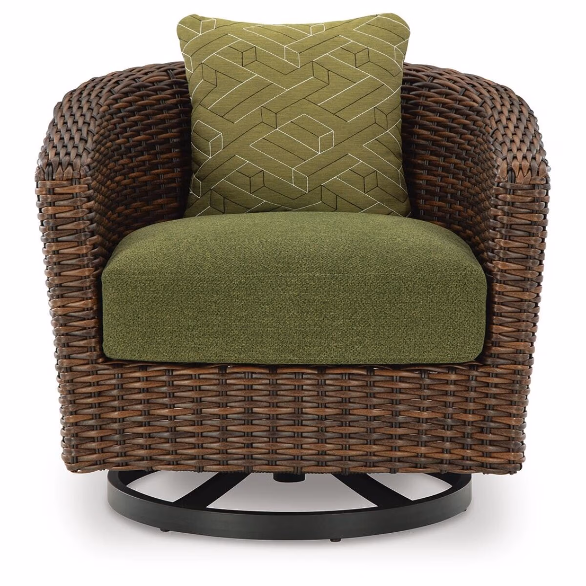 Horizon Hall Outdoor Swivel Lounge Chair with Cushion - Image 5