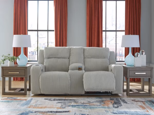 Carvara Power Reclining Loveseat with Console - Image 9