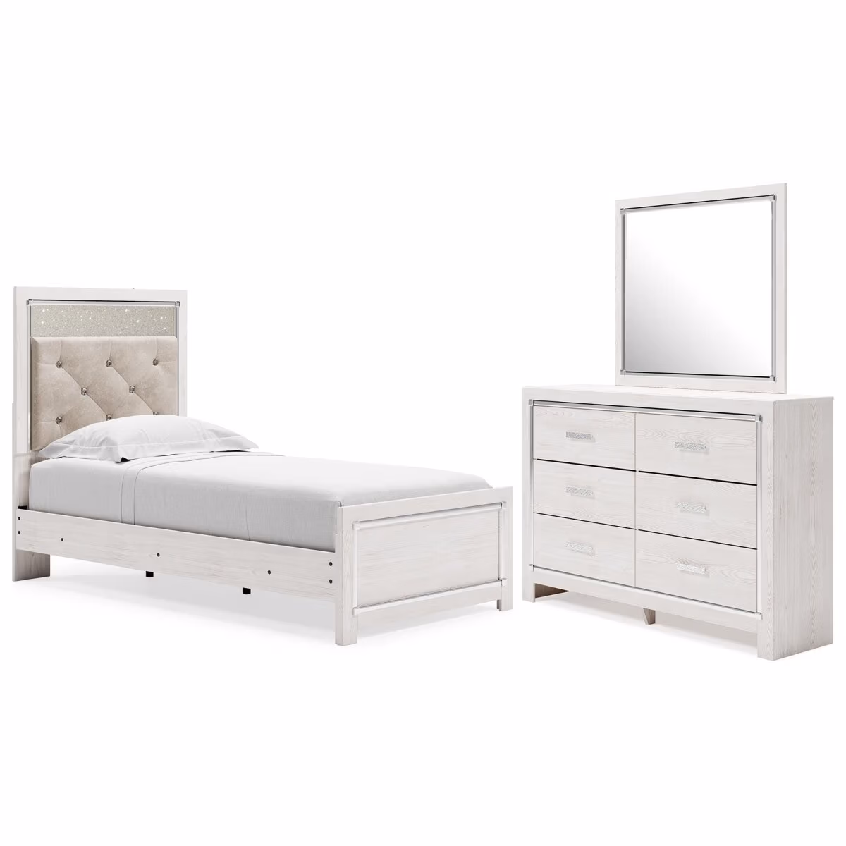 Altyra Twin Panel Bed, Dresser and Mirror - Image 2