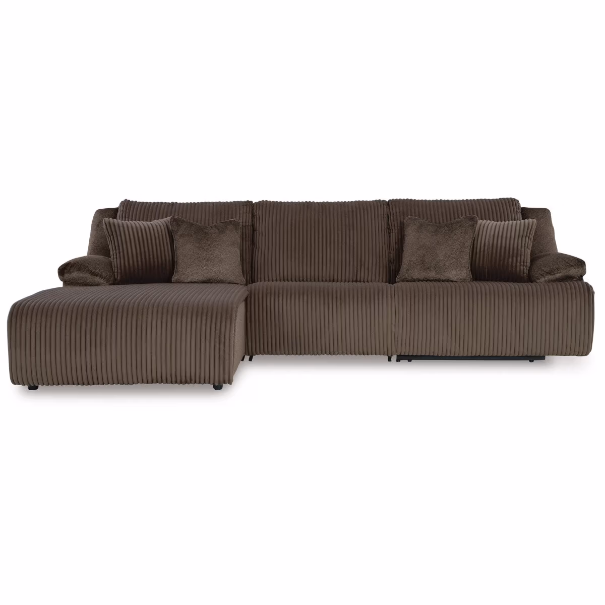 Top Tier 3-Piece Reclining Sectional Sofa Chaise - Image 2