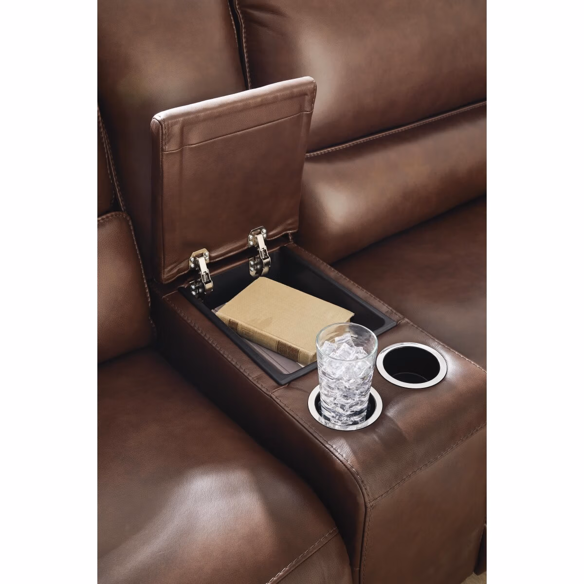 DeepWakes 6-Piece Reclining Sectional with Storage Console - Image 4