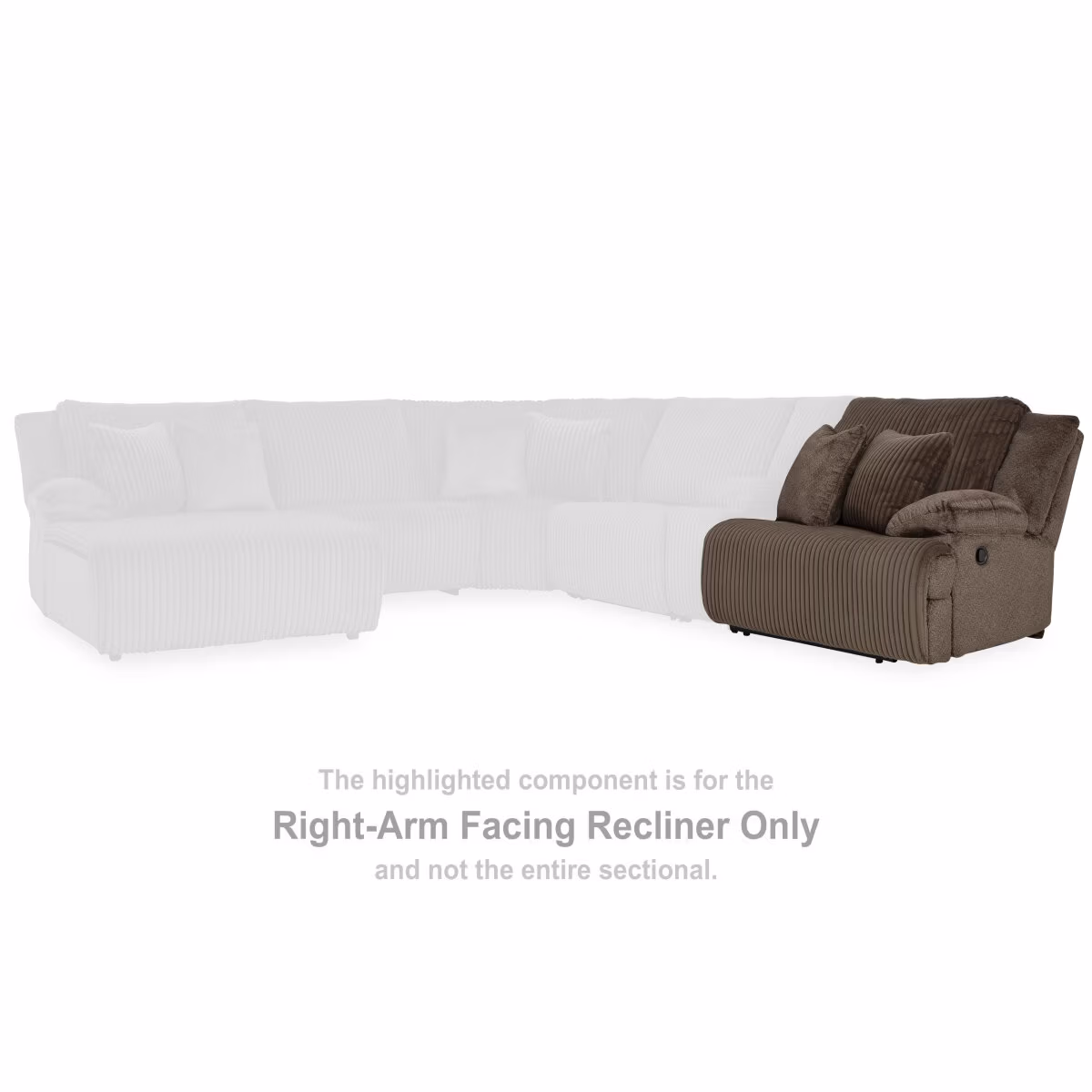 Top Tier Right-Arm Facing Recliner - Image 3