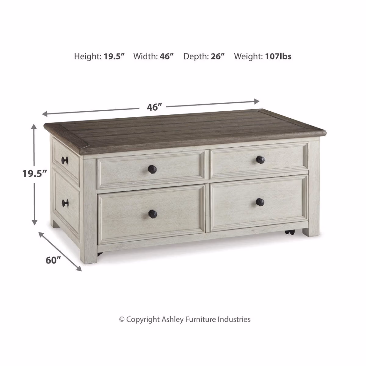Bolanburg Coffee Table with Lift Top - Image 5