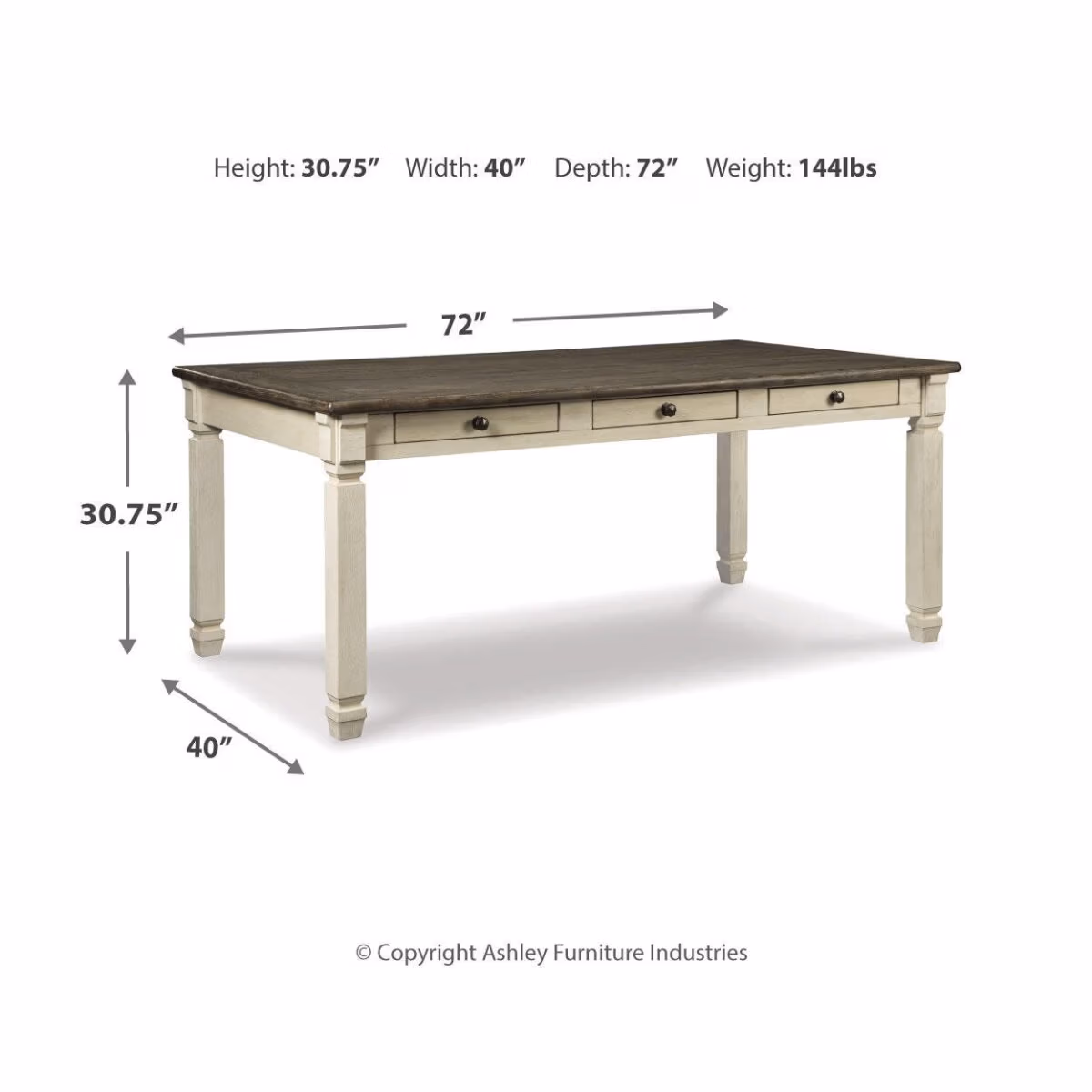 Bolanburg Dining Table, 6 Chairs, and Bench - Image 12