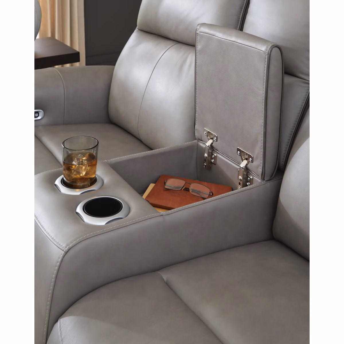 5Z-Comfort Power Reclining Loveseat with Console - Image 6