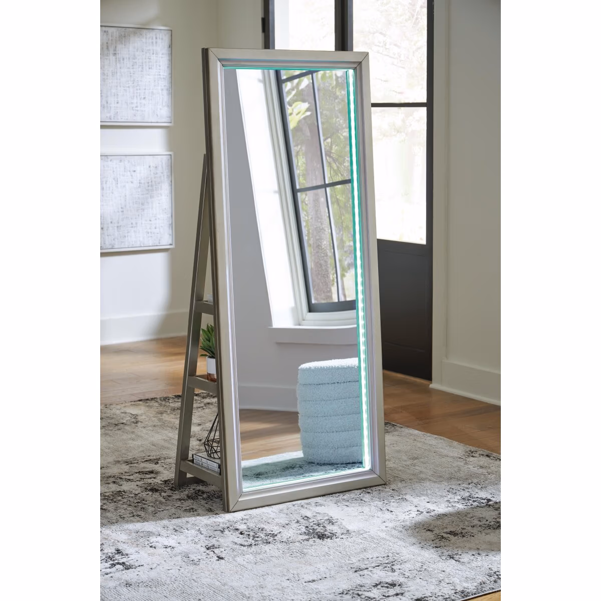 Evesen Floor Standing Mirror/Storage - Image 19