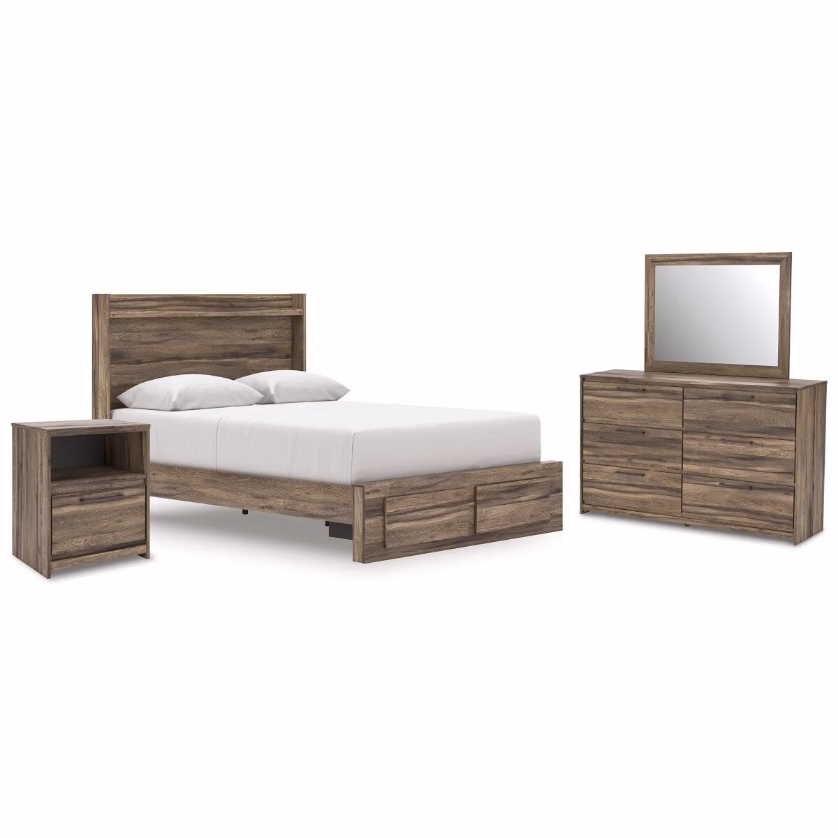 Elbrim Queen Panel Storage Bed, Dresser, Mirror and Nightstand - Image 2