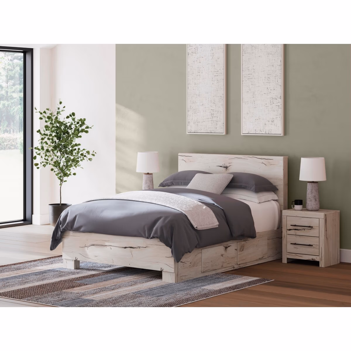 Lawroy Queen Panel Bed with Storage - Image 2